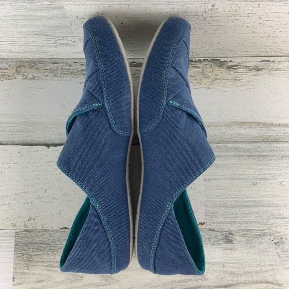 MERRELL Monument Inde Blue Canvas Shoe 9.5 - Picture 5 of 8